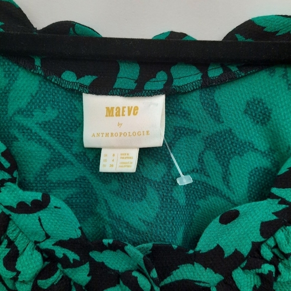 Anthro Maeve Shana Floral Scalloped Top - Picture 5 of 11